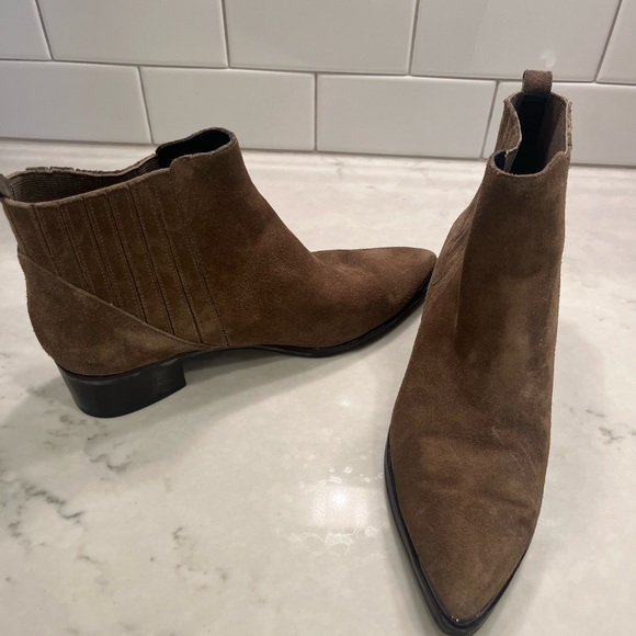 Mark Fisher Bootie in Brown/Taupe Suede - Picture 3 of 5